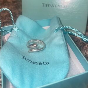 Tiffany & Co. Silver Ring 925 with Blue Pouch